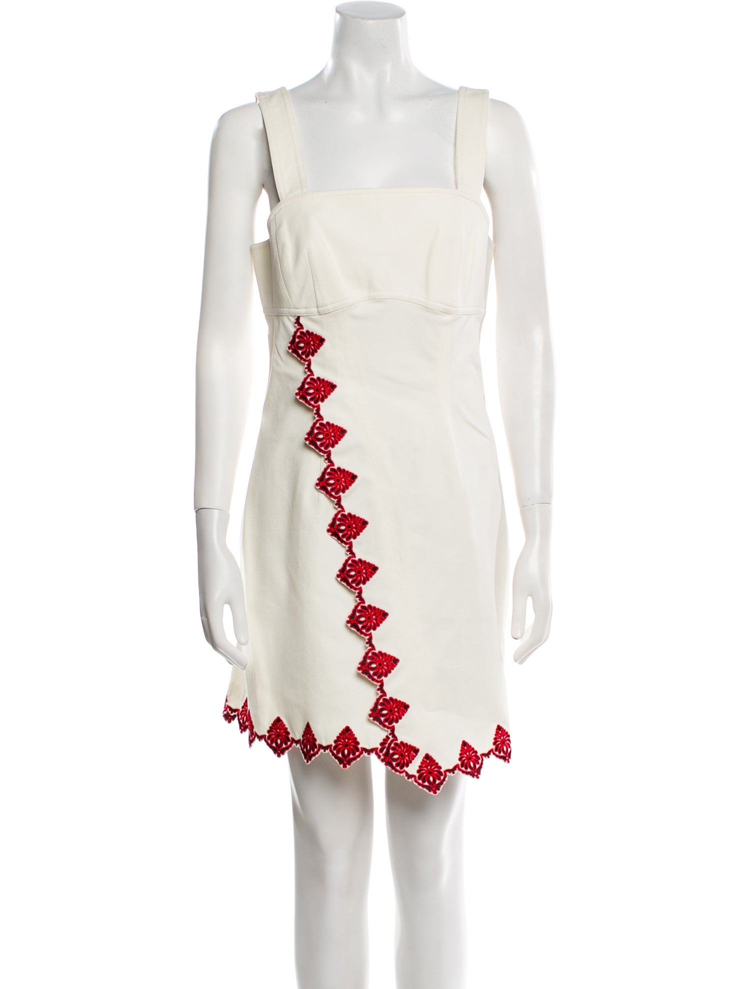 Derek Lam 10 Crosby Square Neckline Mini Dress