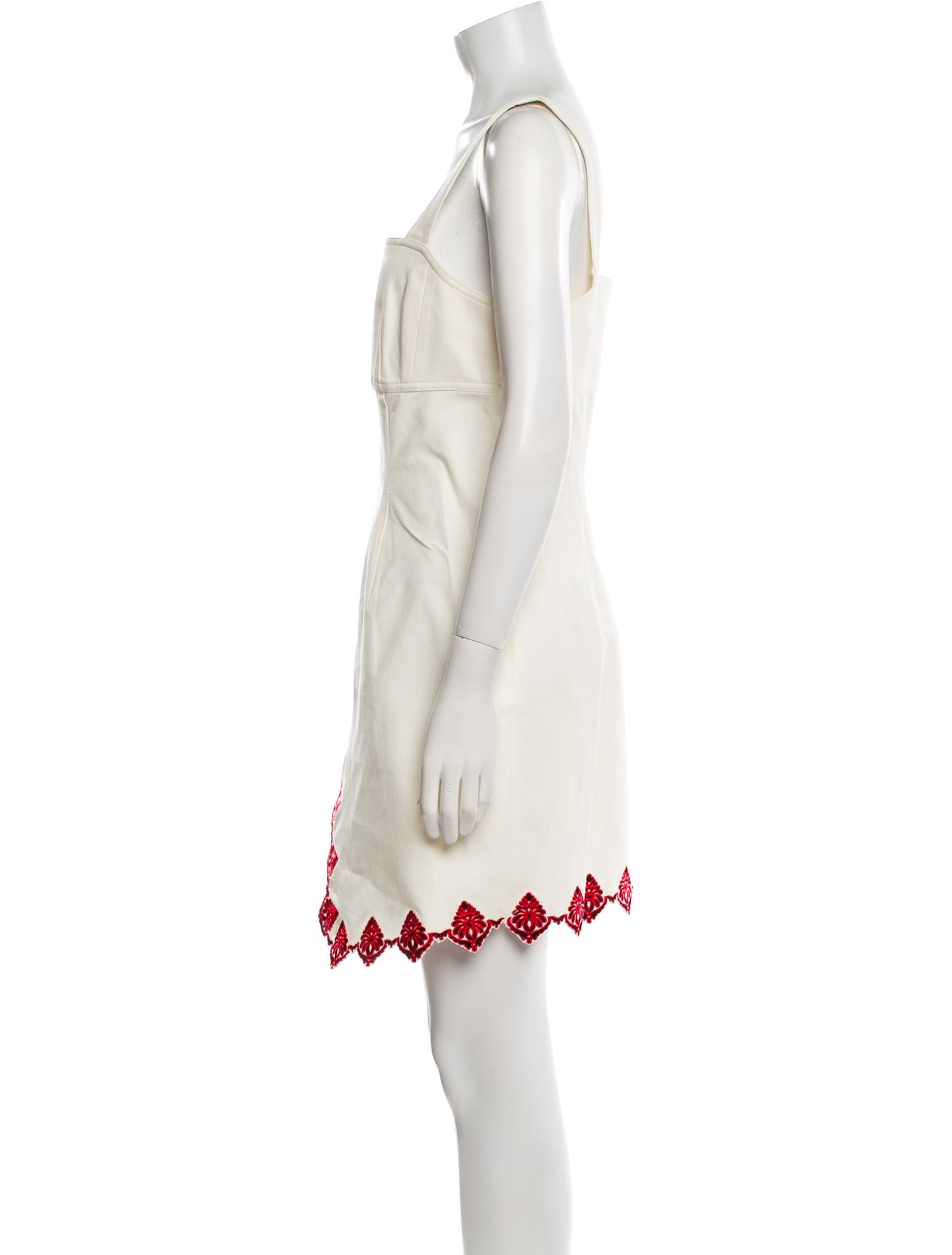 Derek Lam 10 Crosby Square Neckline Mini Dress