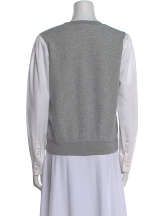 Derek Lam 10 Crosby Crew Neck Long Sleeve Sweatshirt