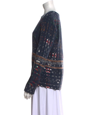 Derek Lam 10 Crosby Silk Printed Blouse