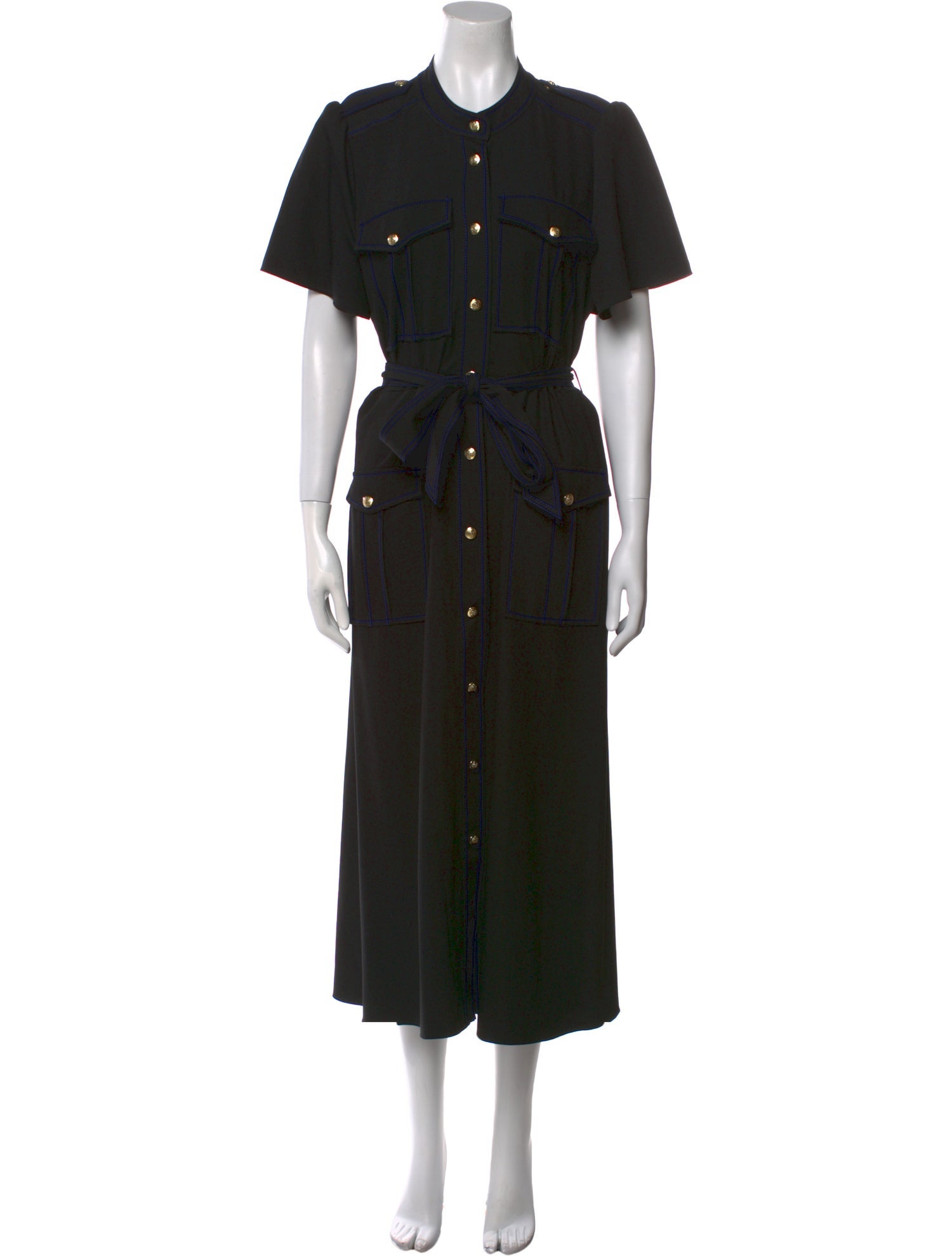 Derek Lam 10 Crosby Crew Neck Long Dress