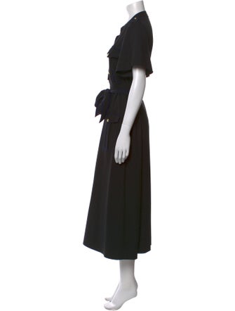 Derek Lam 10 Crosby Crew Neck Long Dress