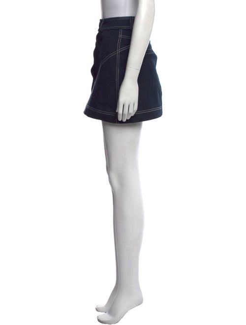 Derek Lam 10 Crosby Whipstitch Trim Mini Skirt