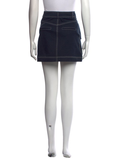 Derek Lam 10 Crosby Whipstitch Trim Mini Skirt
