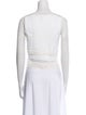 Derek Lam 10 Crosby Crew Neck Sleeveless Crop Top