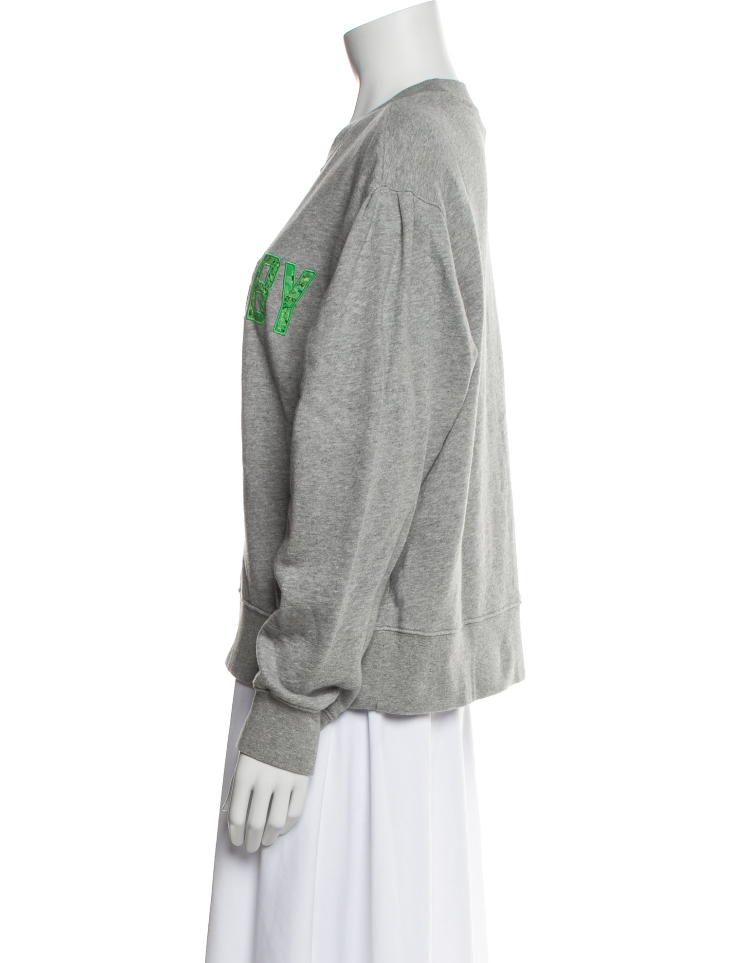 Derek Lam 10 Crosby Graphic Print Crew Neck Sweatshirt