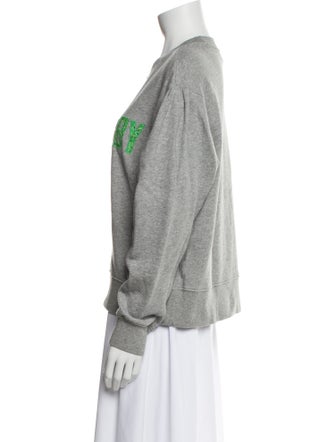 Derek Lam 10 Crosby Graphic Print Crew Neck Sweatshirt