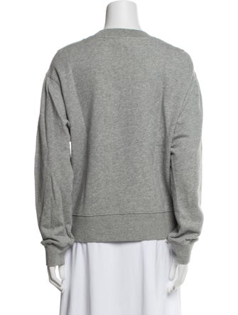 Derek Lam 10 Crosby Graphic Print Crew Neck Sweatshirt
