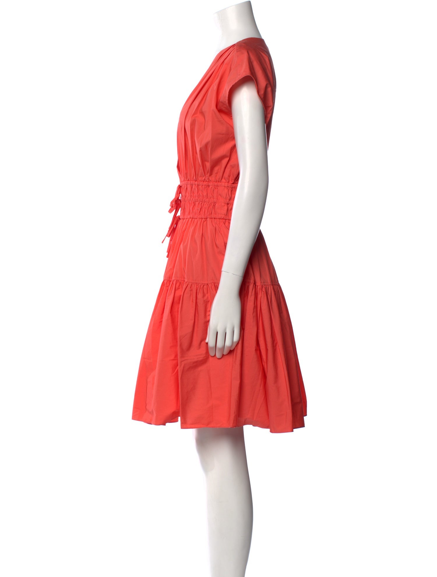 Derek Lam 10 Crosby V-Neck Knee-Length Dress