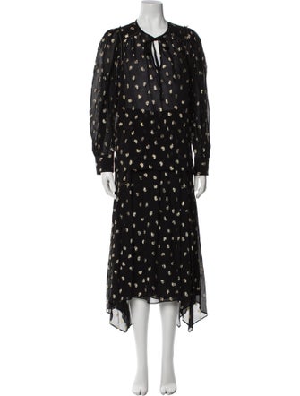 Derek Lam 10 Crosby Printed Glitter Accents Skirt Set