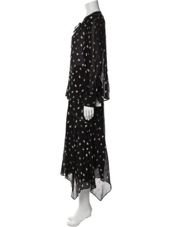 Derek Lam 10 Crosby Printed Glitter Accents Skirt Set