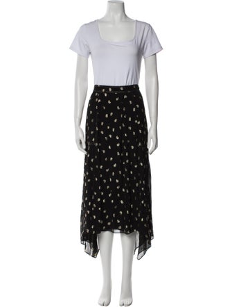 Derek Lam 10 Crosby Printed Glitter Accents Skirt Set