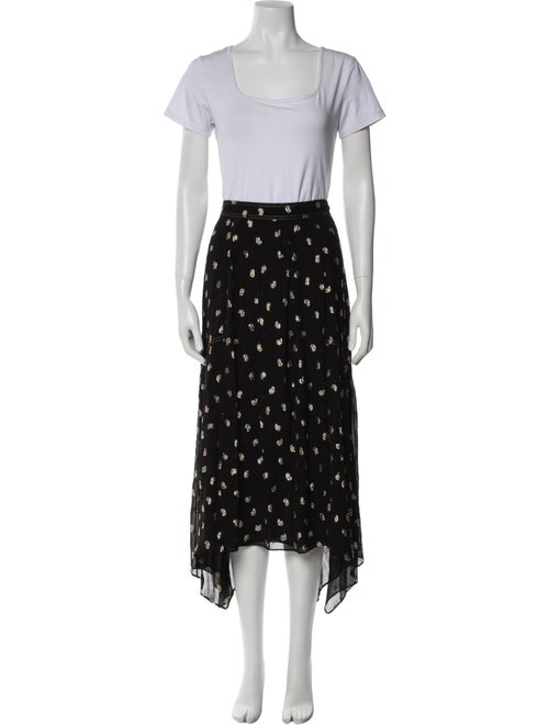 Derek Lam 10 Crosby Printed Glitter Accents Skirt Set