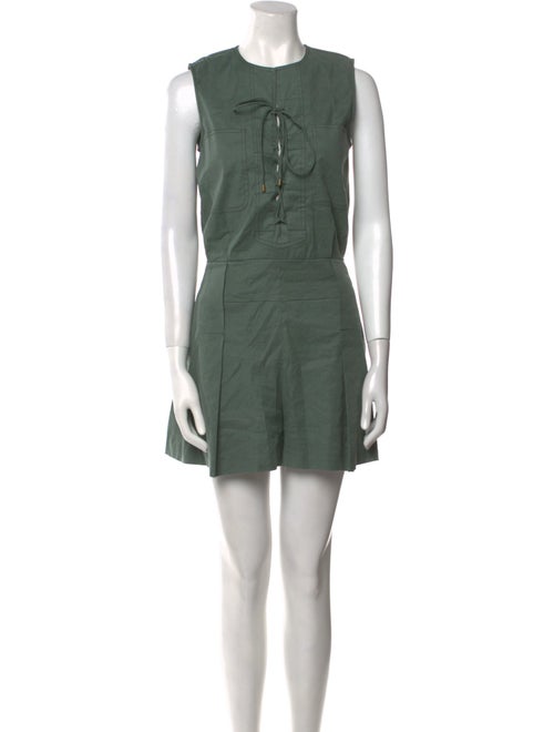 Derek Lam 10 Crosby Linen Crew Neck Romper