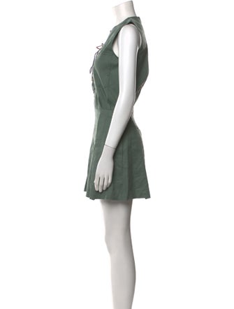 Derek Lam 10 Crosby Linen Crew Neck Romper