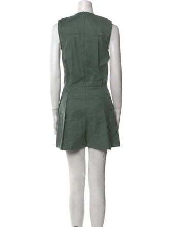 Derek Lam 10 Crosby Linen Crew Neck Romper