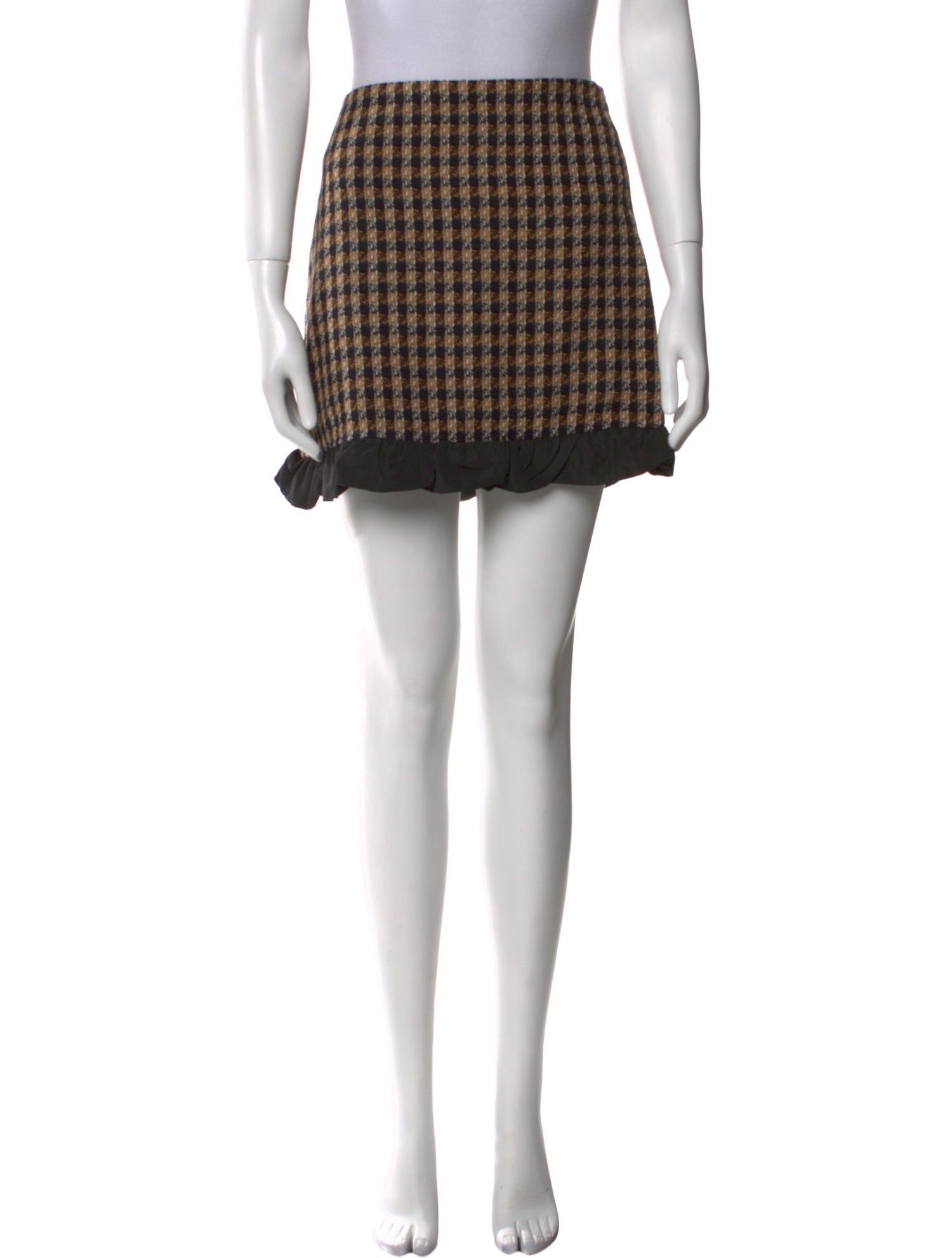 Derek Lam 10 Crosby Plaid Print Mini Skirt w/ Tags