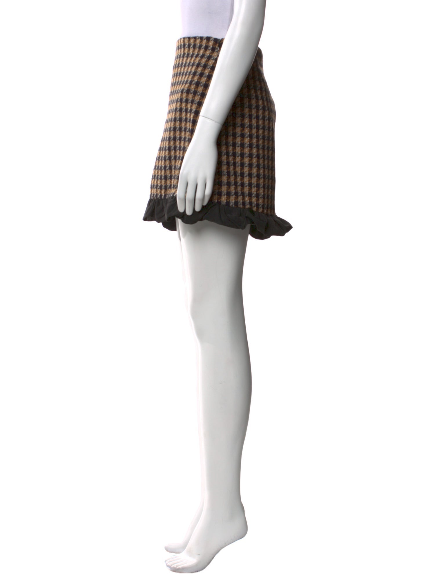 Derek Lam 10 Crosby Plaid Print Mini Skirt w/ Tags