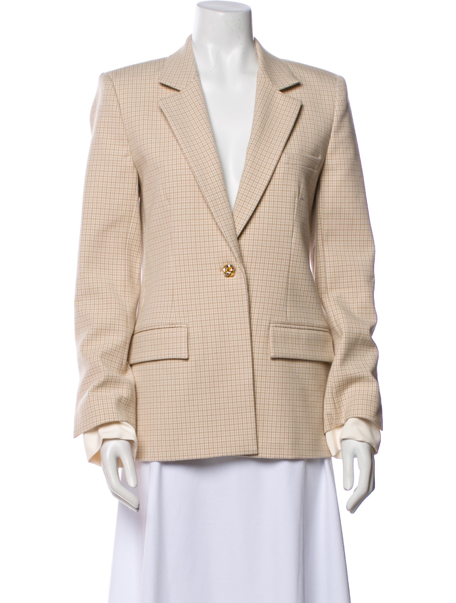 Derek Lam 10 Crosby Plaid Print Blazer