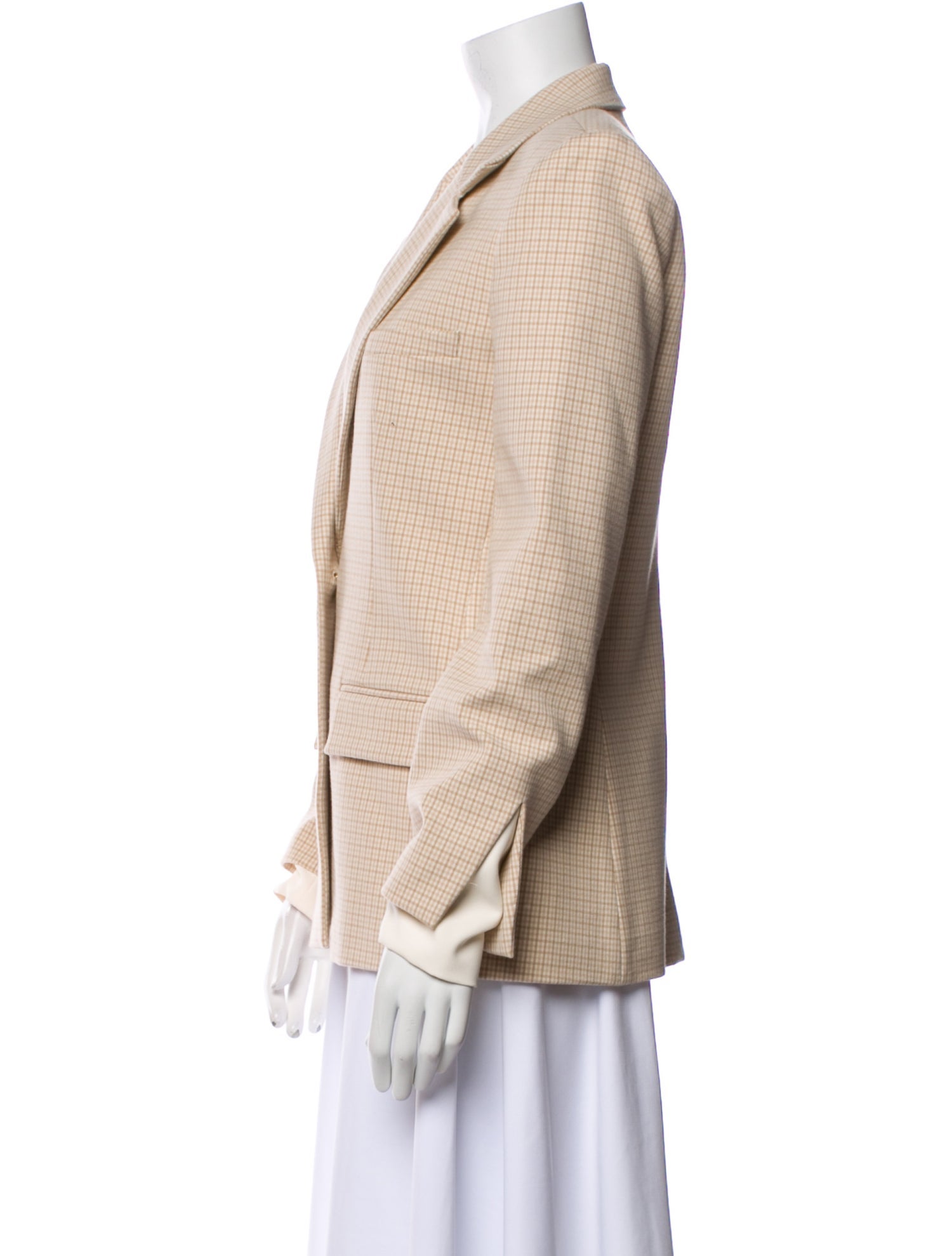 Derek Lam 10 Crosby Plaid Print Blazer