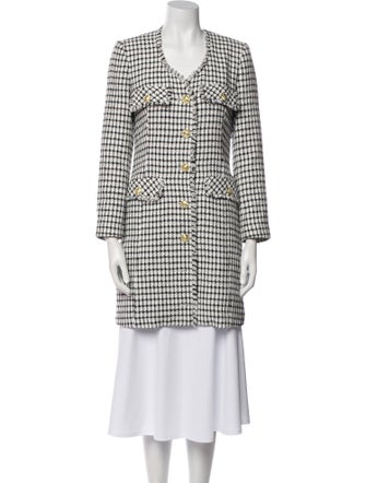 Derek Lam 10 Crosby Houndstooth Print Evening Jacket