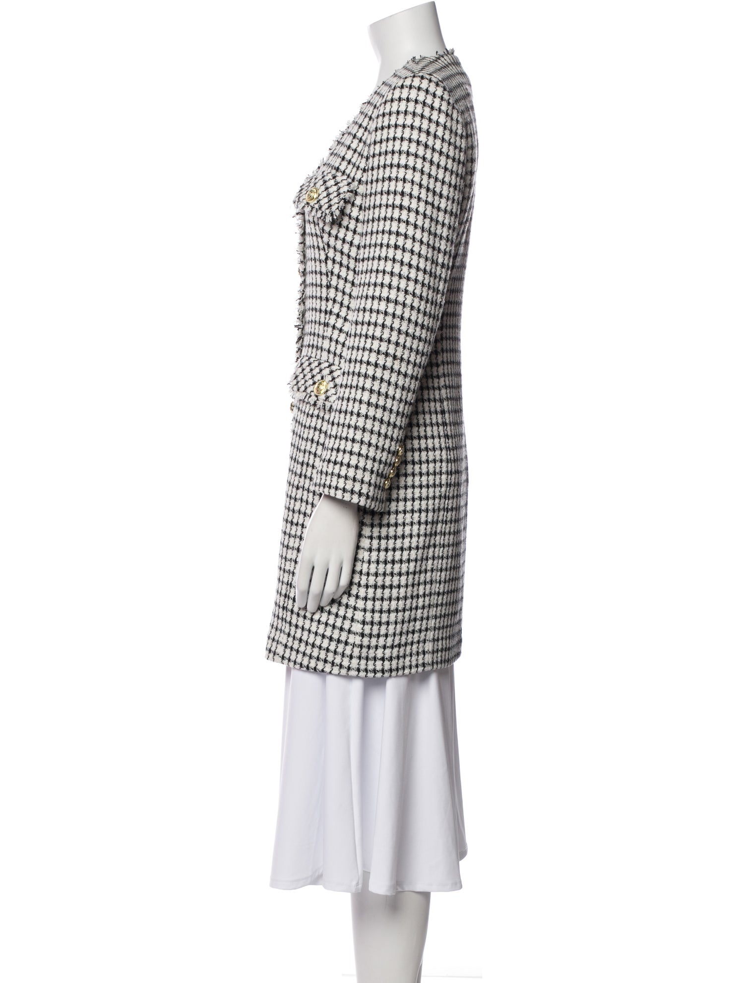 Derek Lam 10 Crosby Houndstooth Print Evening Jacket