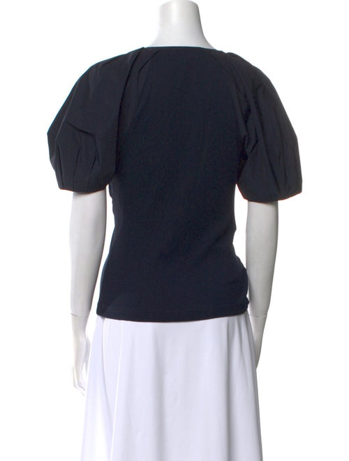 Derek Lam 10 Crosby V-Neck Short Sleeve Polo