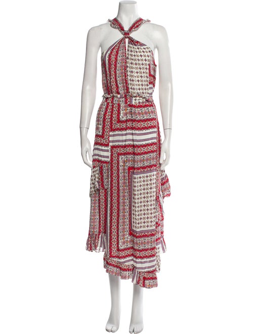 Derek Lam 10 Crosby Printed Long Dress