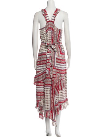 Derek Lam 10 Crosby Printed Long Dress
