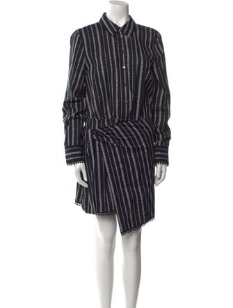 Derek Lam 10 Crosby Striped Knee-Length Dress