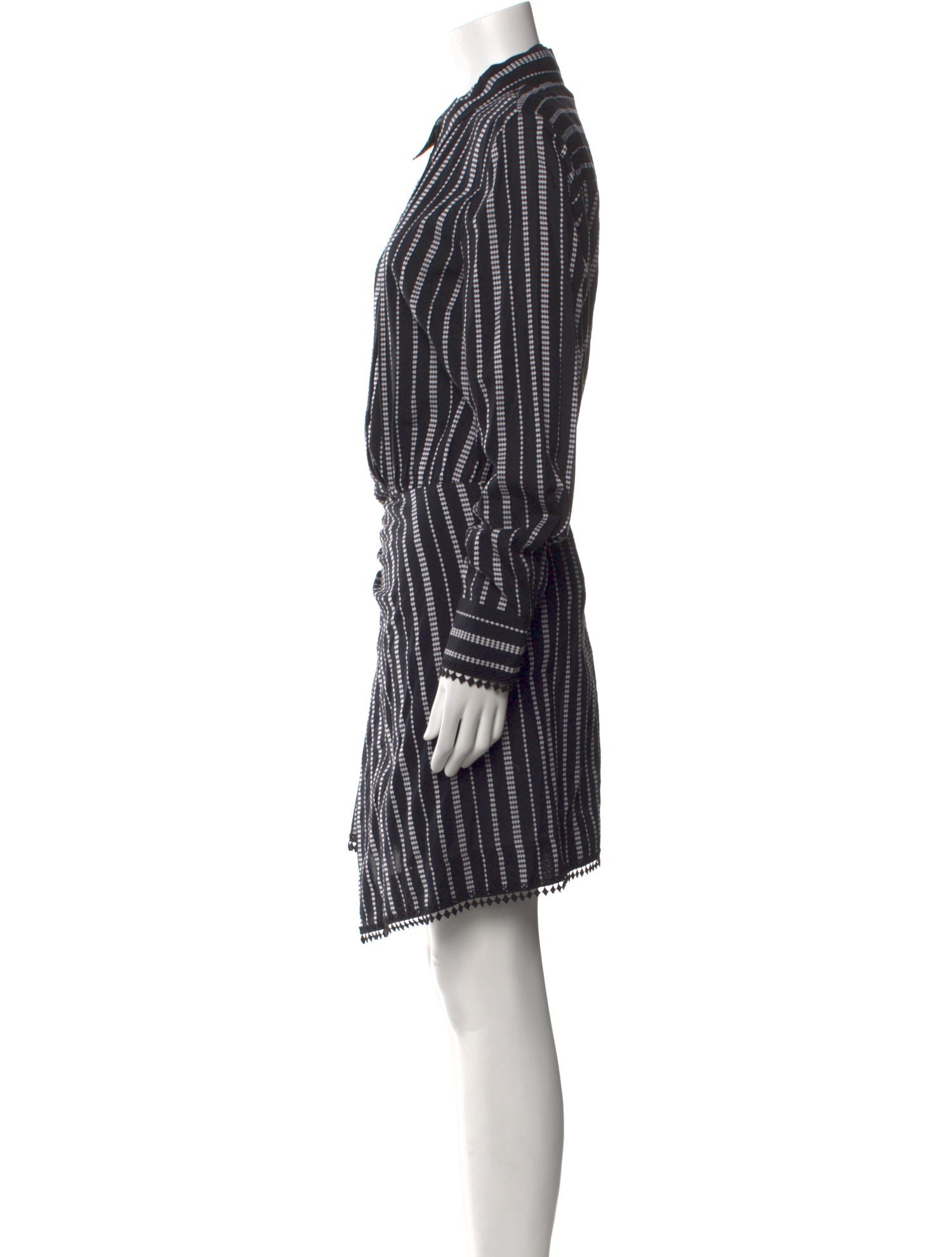 Derek Lam 10 Crosby Striped Knee-Length Dress