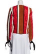 Derek Lam 10 Crosby Leather Striped Evening Jacket