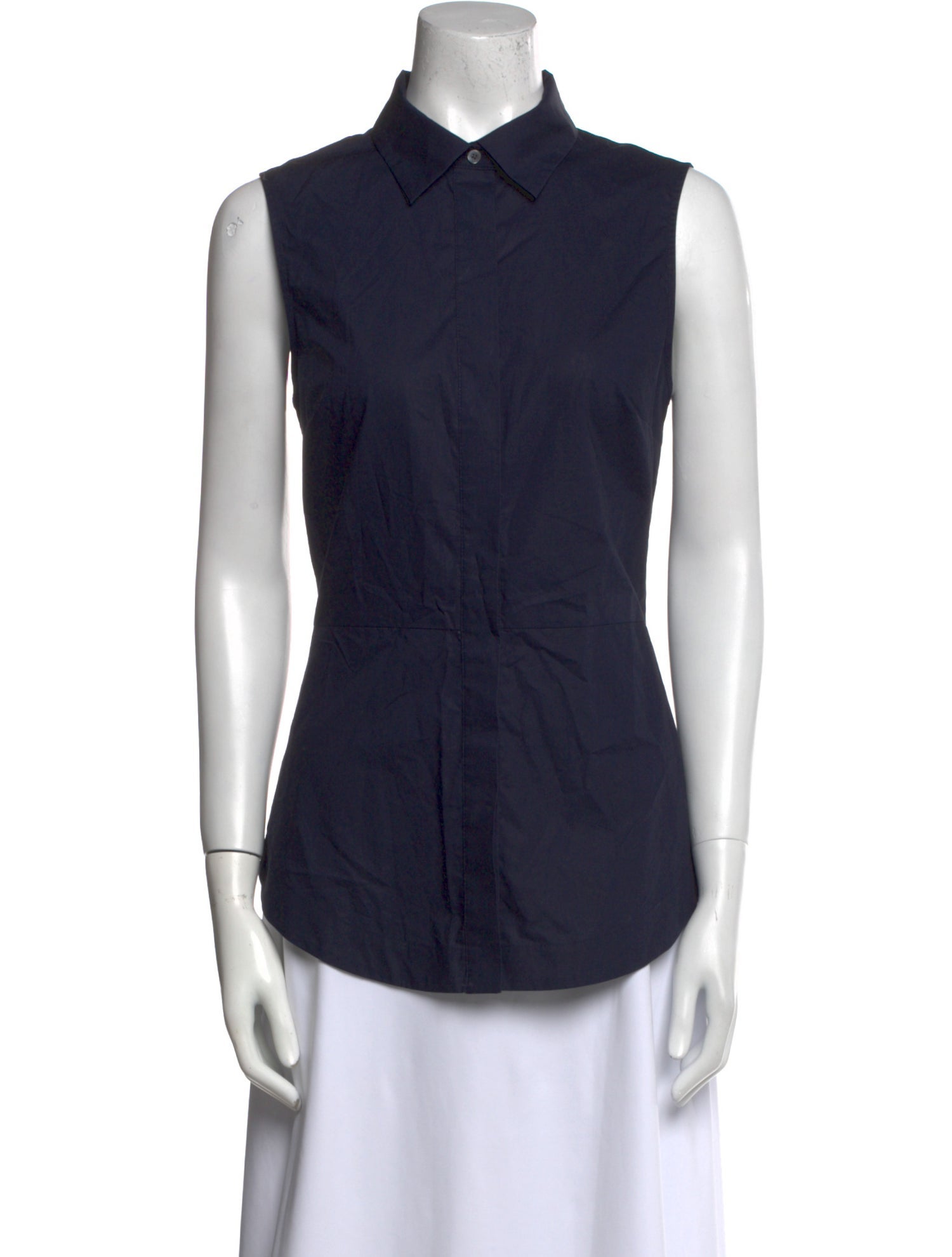 Derek Lam 10 Crosby Sleeveless Button-Up Top