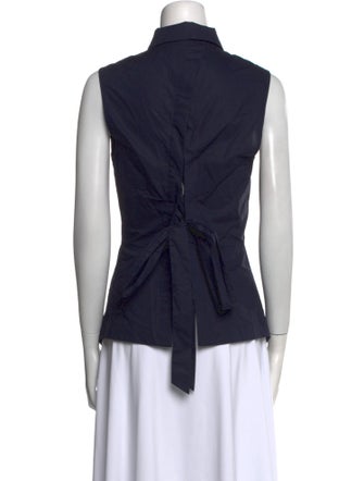 Derek Lam 10 Crosby Sleeveless Button-Up Top