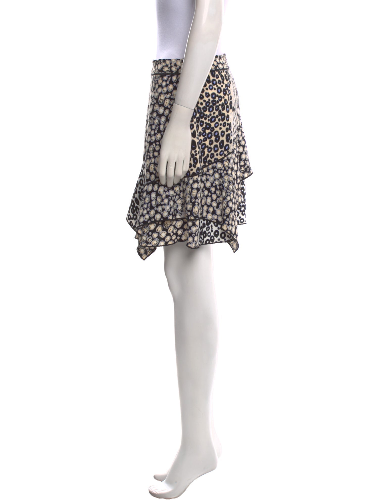 Derek Lam 10 Crosby Printed Mini Skirt