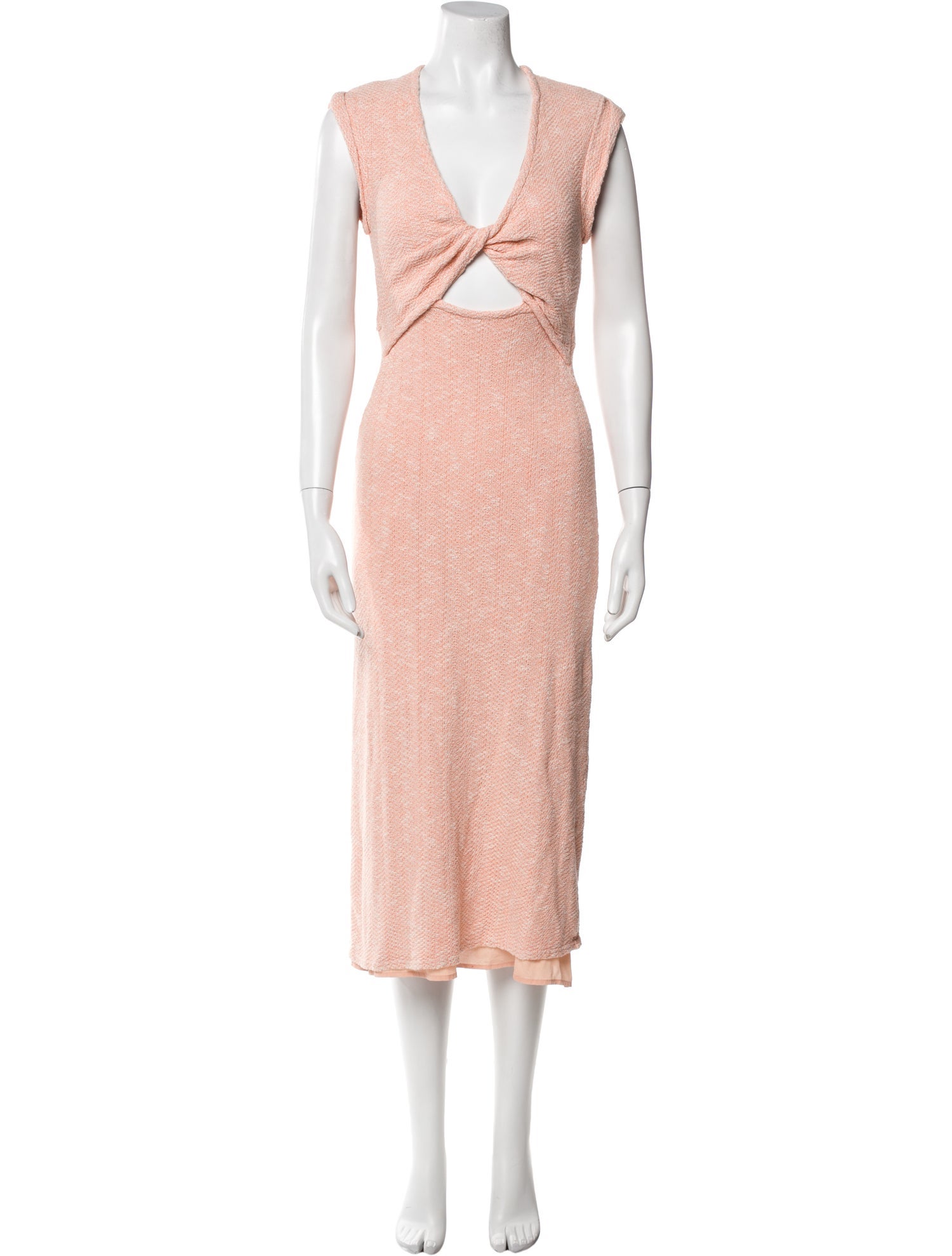 Derek Lam 10 Crosby V-Neck Midi Length Dress