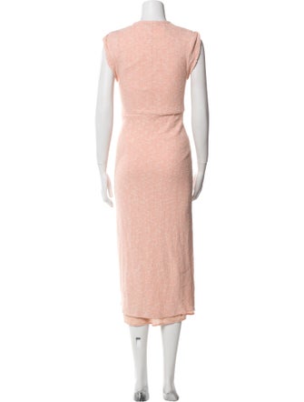 Derek Lam 10 Crosby V-Neck Midi Length Dress
