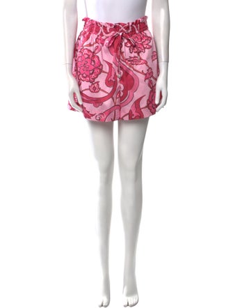 Derek Lam 10 Crosby Printed Mini Shorts
