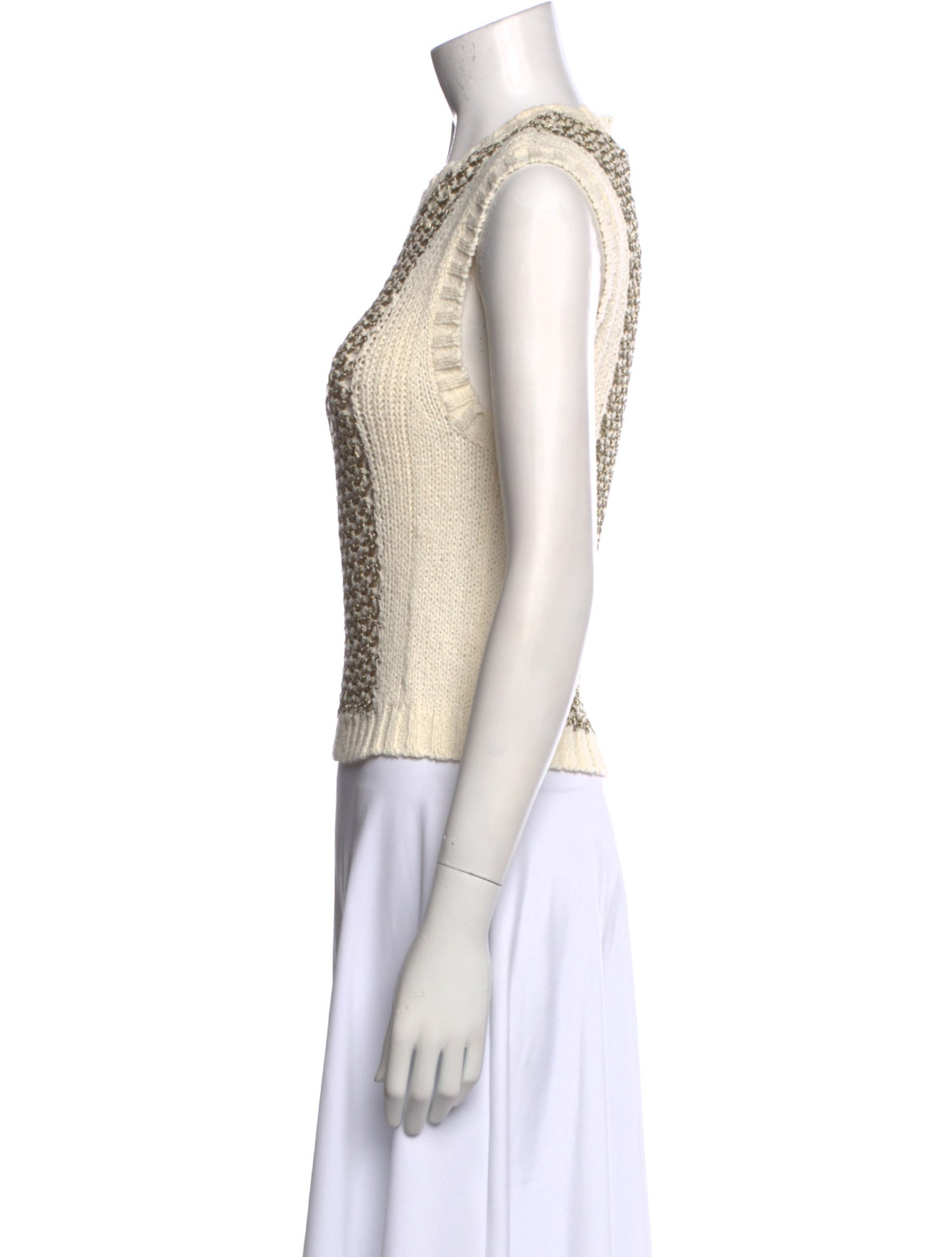Derek Lam 10 Crosby Crew Neck Sleeveless Top w/ Tags