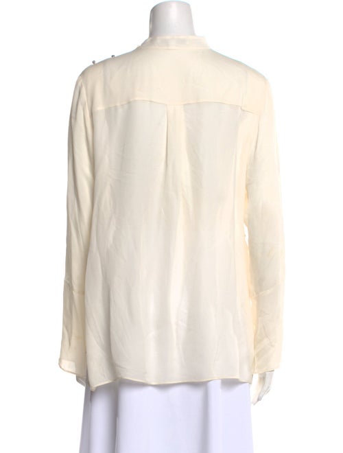 Derek Lam 10 Crosby Silk Mock Neck Blouse