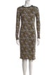 Derek Lam 10 Crosby Printed Knee-Length Dress