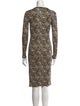 Derek Lam 10 Crosby Printed Knee-Length Dress