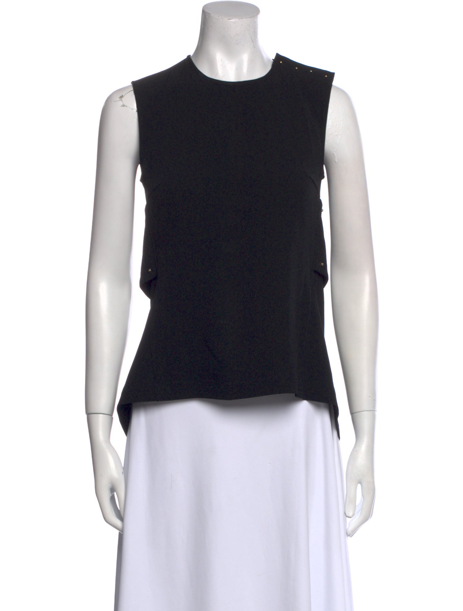 Derek Lam 10 Crosby Crew Neck Sleeveless Top