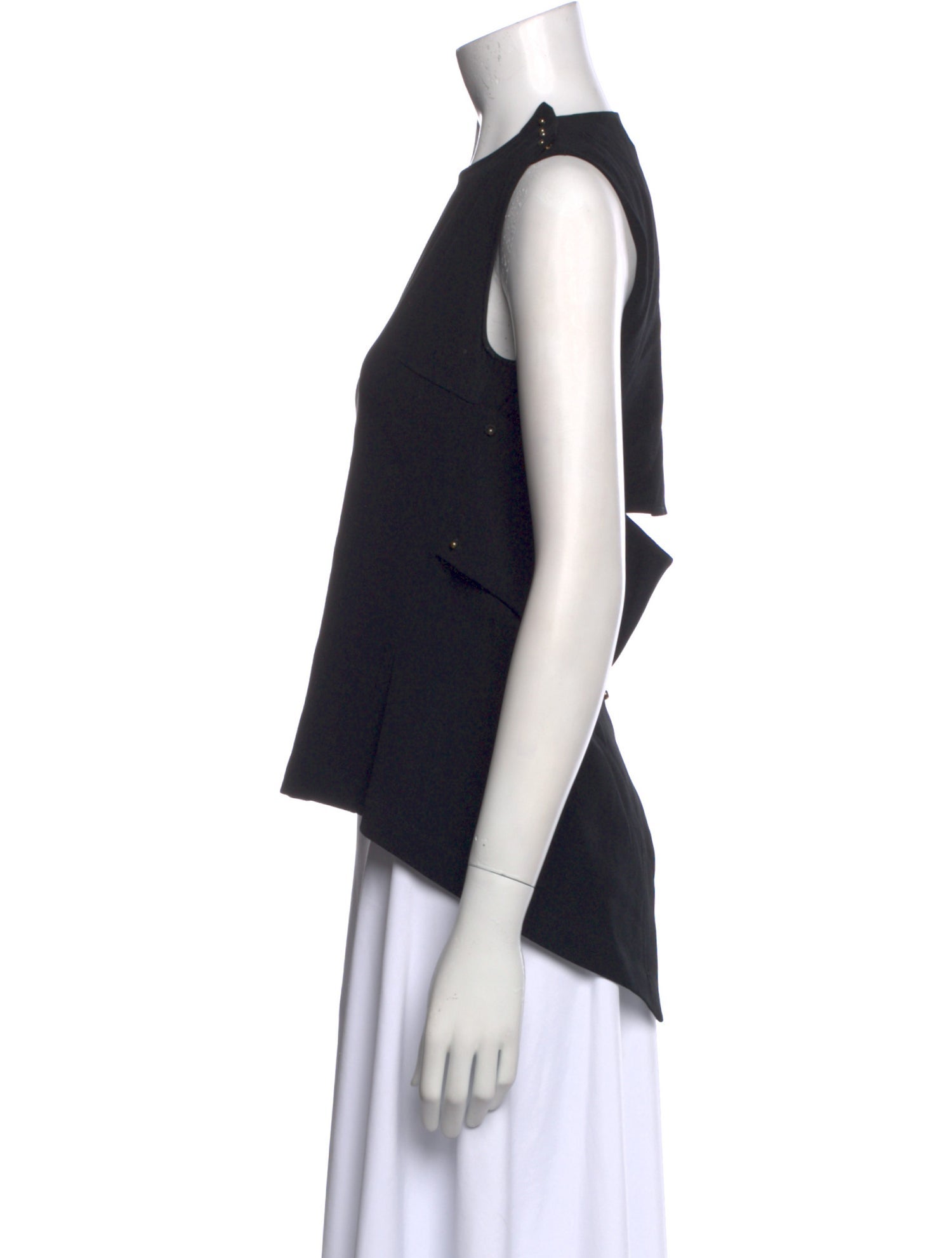 Derek Lam 10 Crosby Crew Neck Sleeveless Top