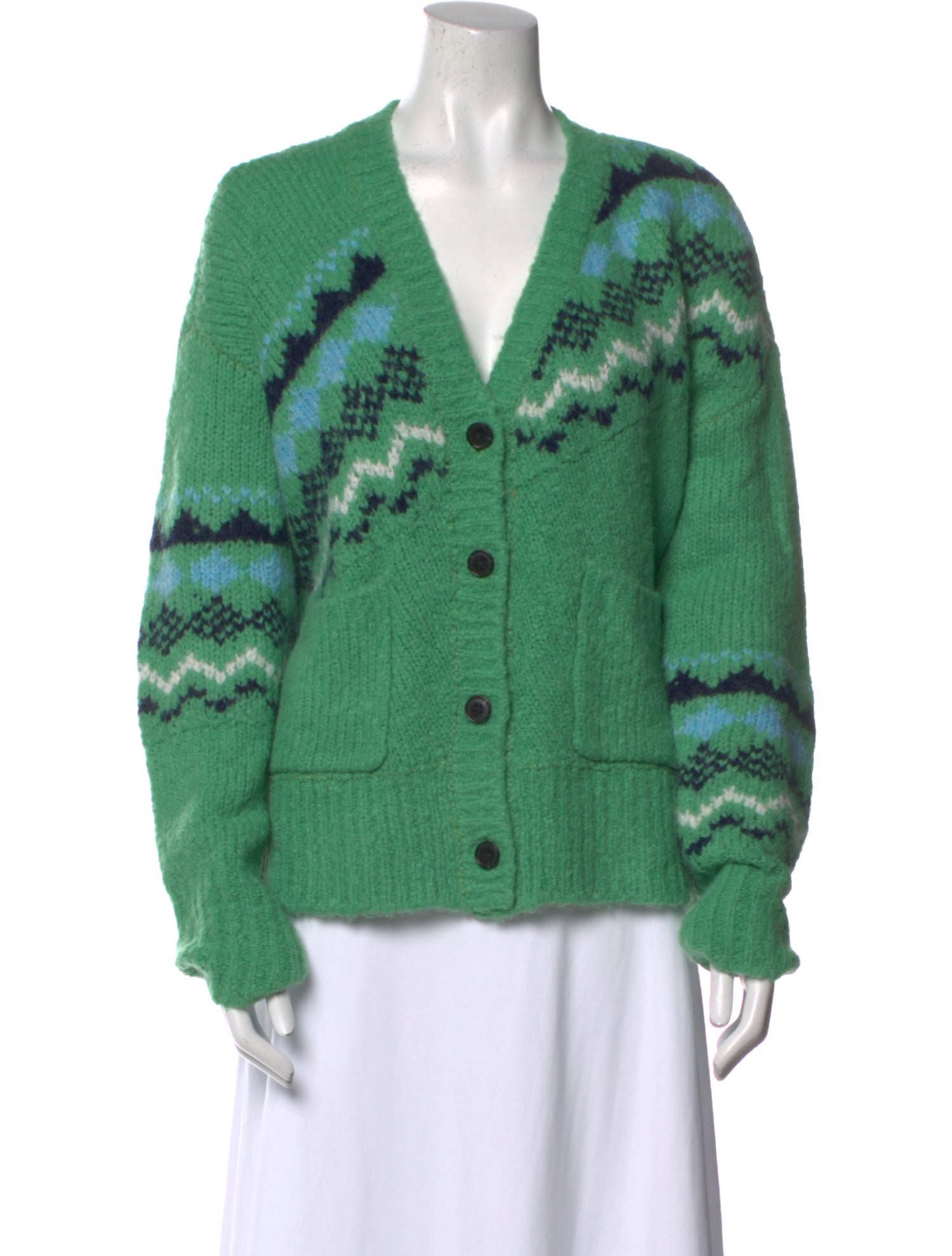 Derek Lam 10 Crosby Alpaca Printed Sweater