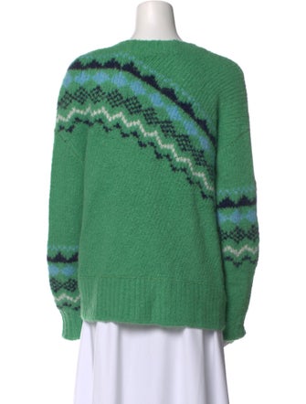 Derek Lam 10 Crosby Alpaca Printed Sweater