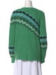 Derek Lam 10 Crosby Alpaca Printed Sweater