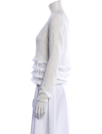 Derek Lam 10 Crosby Striped V-Neck Sweater