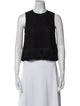Derek Lam 10 Crosby Crew Neck Sleeveless Crop Top