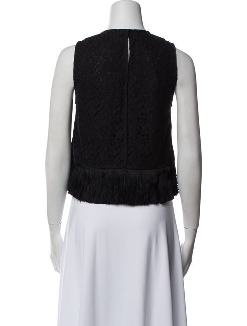 Derek Lam 10 Crosby Crew Neck Sleeveless Crop Top